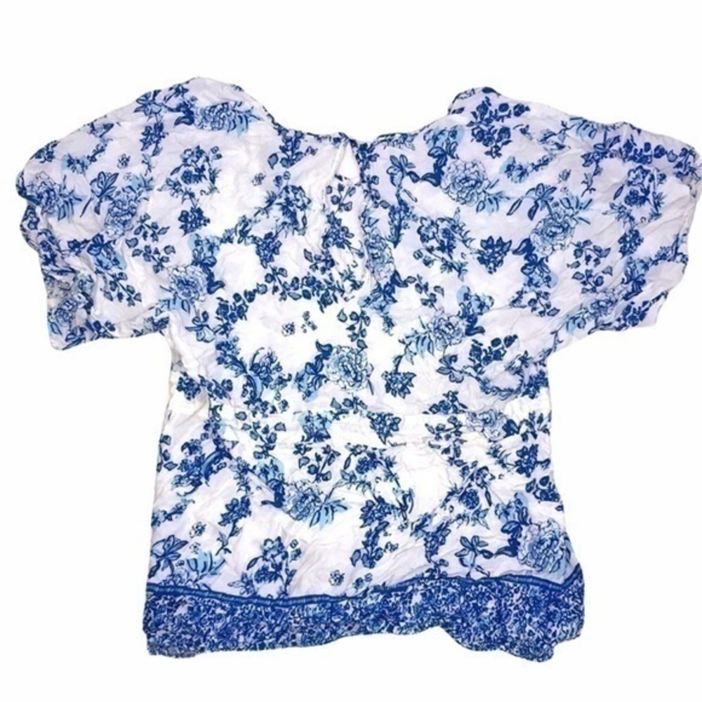 Blue Island Floral Blouse - Picture 7 of 8